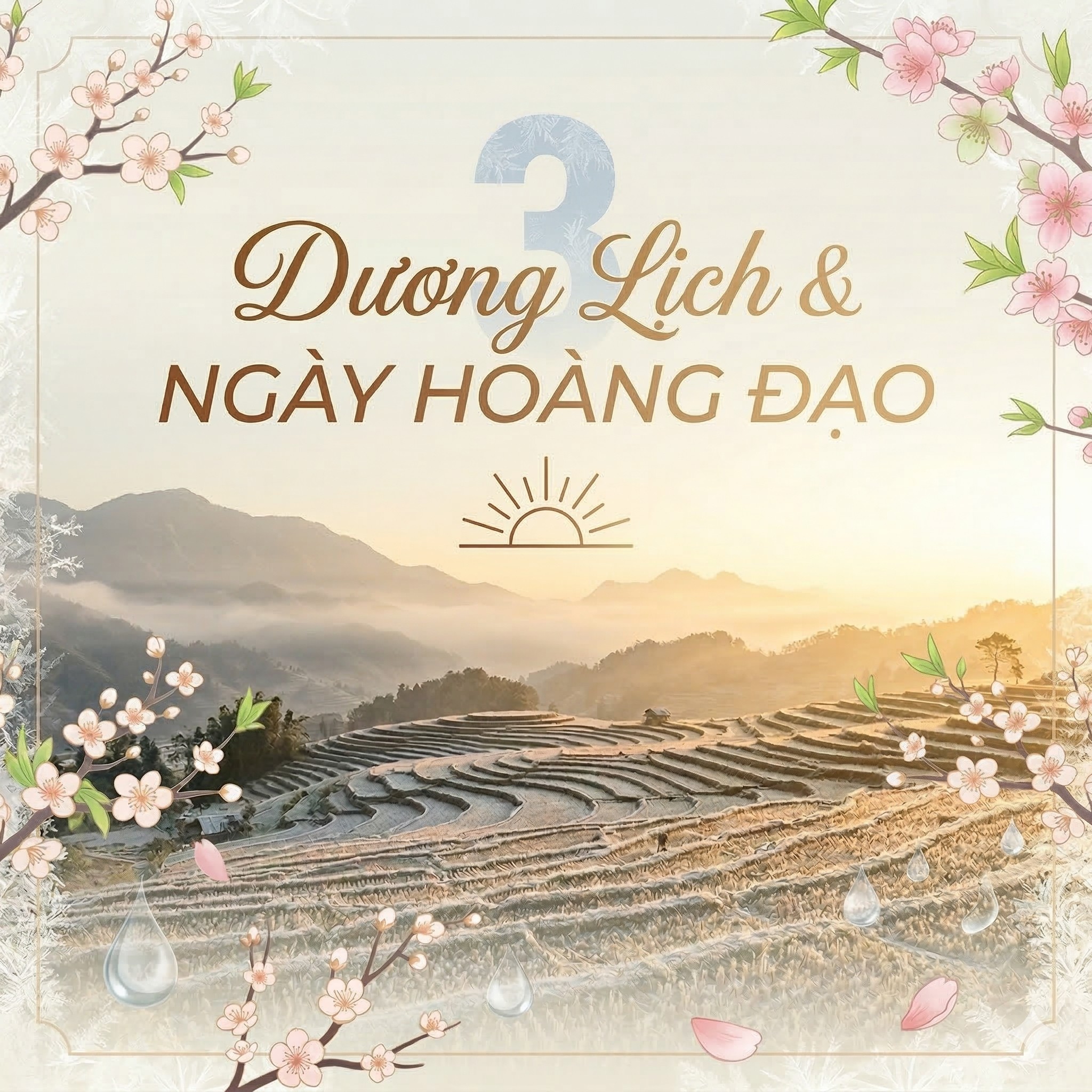 Lịch xuất hành tháng 3 Dương Lịch năm nay